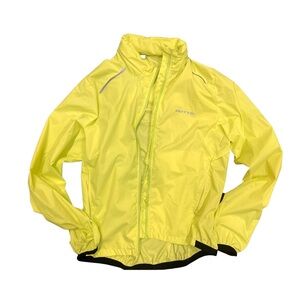 Outto Neon Yellow Windbreaker Jacket, Size S